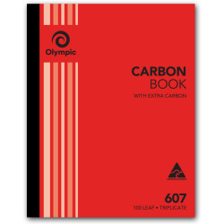 OLYMPIC RULED CARBON BOOKS 607 Trip 100Leaf 250x200mm