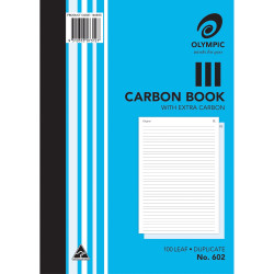 OLYMPIC RULED CARBON BOOKS 602 Dup 100Leaf A4 210x297mm