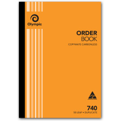 OLYMPIC CARBONLESS ORDER BOOK 740 Dup 50Leaf A4 210x297mm