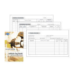 ZIONS VTED VEHICLE LOG BOOK Vehicle & Travel Exp 180X110mm