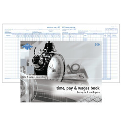 ZIONS 500 PAY & WAGES BOOK Up To 6 Emp. 210X285mm