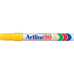 ARTLINE 90 PERMANENT MARKERS Med Chisel Yellow