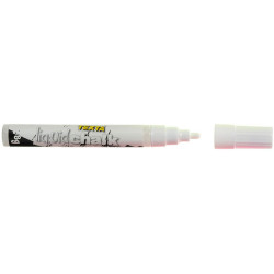 Texta Liquid Chalk Marker Wet Wipe Bullet 4.5mm Nib Whte