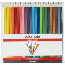 COLUMBIA COLOURSKETCH PENCILS Full Length Assorted Wallet of 24