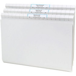 AVERY QUICKVUE FILES F/C, Title Labels H/Duty White