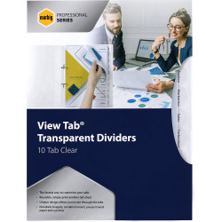 MARBIG VIEW TAB DIVIDERS A4 PP 10 Tab Clear