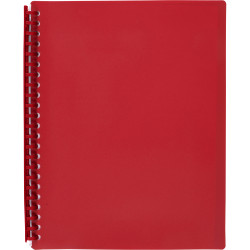 MARBIG REFILLABLE DISPLAY BOOK A4 20 Pocket Red