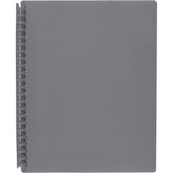 MARBIG REFILLABLE DISPLAY BOOK A4 20 Pocket Grey