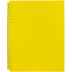 MARBIG REFILLABLE DISPLAY BOOK A4 20 Pocket Yellow