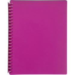 MARBIG REFILLABLE DISPLAY BOOK A4 20 Pocket Pink
