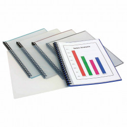 MARBIG REFILLABLE DISPLAY BOOK Clearfront A4 20Pocket Grey