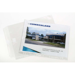CUMBERLAND SHEET PROTECTOR A4 .20 Extra H/Duty with Flap Pack of 10