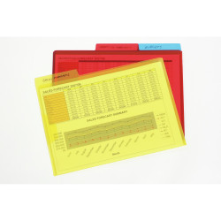 MARBIG LETTER FILE A4 With Secure Flap Assort Pk3