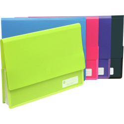 MARBIG POLYPICK DOCUMENT WLT A4 Heavy Duty Wallet Lime