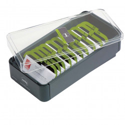 MARBIG BUSINESS CRD FILING BOX Pro Series 600Cap Grey/Lime