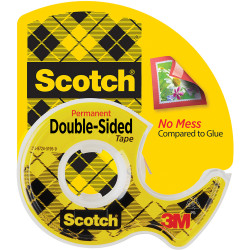 SCOTCH 136 DOUBLE SIDED TAPE 12.7mmx6.3m & Dispenser