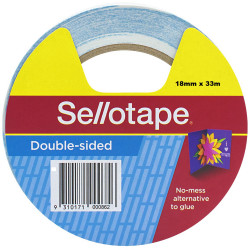 SELLOTAPE 404 DBL SIDED TAPE 18mmx33m