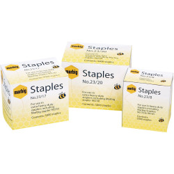 MARBIG HEAVY DUTY STAPLES No.23/8 Suits 90165/90170 BX5000