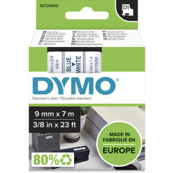 DYMO D1 LABEL CASSETTE 9mmx7m -Blue on White