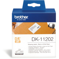 BROTHER LABEL PRINTER LABELS Ship/Name Badge 62X100mm White