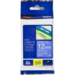 BROTHER TZE535 PTOUCH TAPE 12MMx8M White on Blue Tape