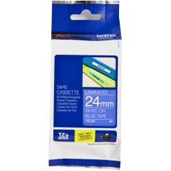 BROTHER TZE555 PTOUCH TAPE Ptouch 24mmx8m White On Blue