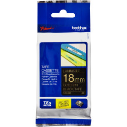 BROTHER TZE344 PTOUCH TAPE Ptouch 18mmx8m Gold On Black