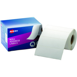 AVERY ADDRESS LABELS 102x36mm Roll White Box of 500