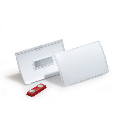 DURABLE CLICK FOLD NAME BADGE With Magnet Box 10 Box 10