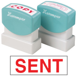 XSTAMPER -1 COLOUR -TITLES R-Z 1567 Sent Red