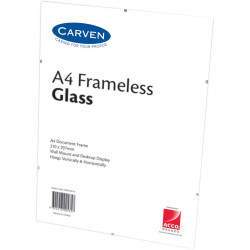 CARVEN CERTIFICATE FRAME A4 Glass Frameless