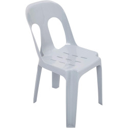 PIPEE STACKING CHAIR Plastic White