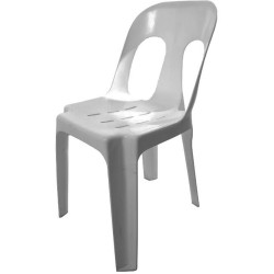 PIPEE STACKING CHAIR Plastic Grey