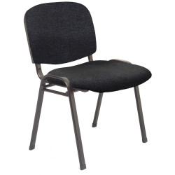 VISITOR CHAIR Black upholstery