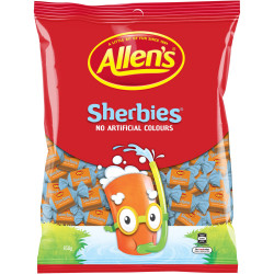 ALLEN'S CONFECTIONERY Sherbies 850gm