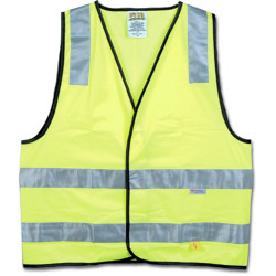 MAXISAFE HI-VIS SAFETY VEST Day Night Yellow - X Large Class D/N