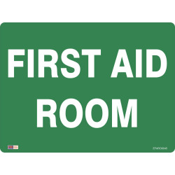 SAFETY SIGNAGE - EMERGENCY First Aid Room 450mmx600mm Metal