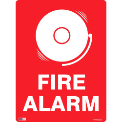 SAFETY SIGNAGE - FIRE Fire Alarm (Picture) 450mmx600mm Metal