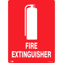 SAFETY SIGNAGE - FIRE Fire Extinguisher 450mmx600mm Polypropylene