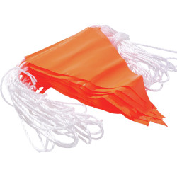 MAXISAFE PVC BUNTING FLAGLINE 30m Fluoro Orange