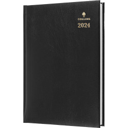 COLLINS STERLING SERIES DIARY A4 Week To Opening 1Hr Black
