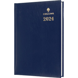 COLLINS STERLING SERIES DIARY A5 1 Day To Page 1Hr Blue