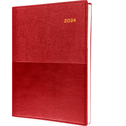 Collins Vanessa Diary A5 Day To Page Red