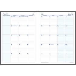 DEBDEN DAYPLANNER REFILL A4 Monthly Dated Calendar