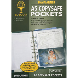 DEBDEN DAYPLANNER REFILL DESK A5 Pockets 216x140mm