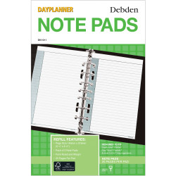 DEBDEN DAYPLANNER REFILL DESK Notepad - White 216x140mm Pack of 2