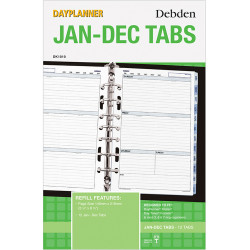 DEBDEN DAYPLANNER REFILL DESK Jan-Dec Tabs 216x140mm