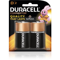 DURACELL COPPERTOP BATTERY D Carded