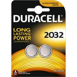DURACELL SPECIALITY BUTTON Battery DL2032 Lithium 2 pack