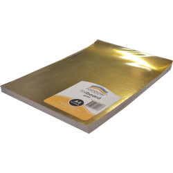 RAINBOW FOIL BOARD Gold A4 Pack of 50